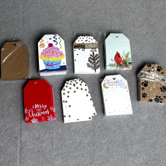 Gift Tag Lot NWOT Floral Gift Baskets Wrapping Holiday - Picture 1 of 10